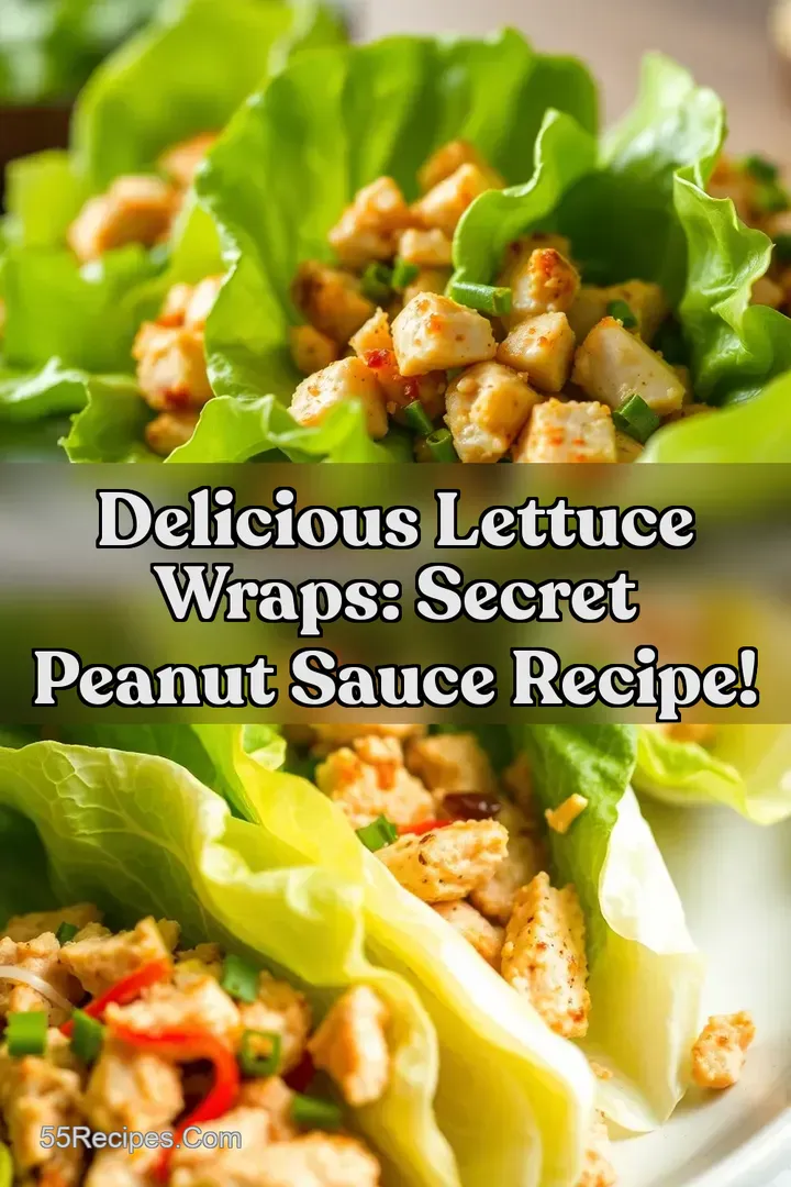 Delicious Lettuce Wraps: Secret Peanut Sauce Recipe! : PIN FOR LATER Delicious Lettuce Wraps: Secret Peanut Sauce Recipe!