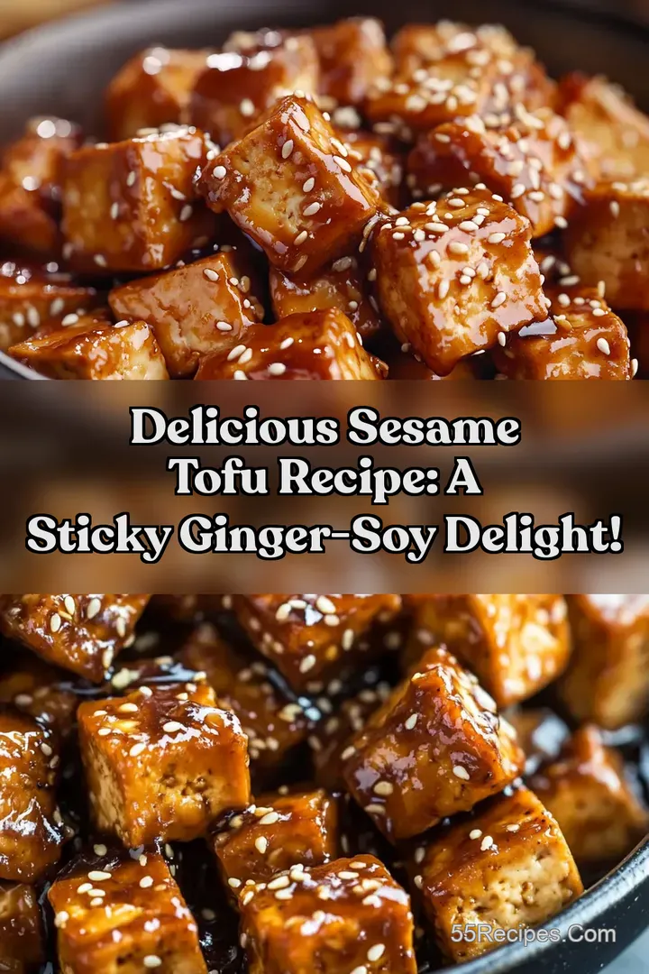 Delicious Sesame Tofu Recipe: A Sticky Ginger-Soy Delight!