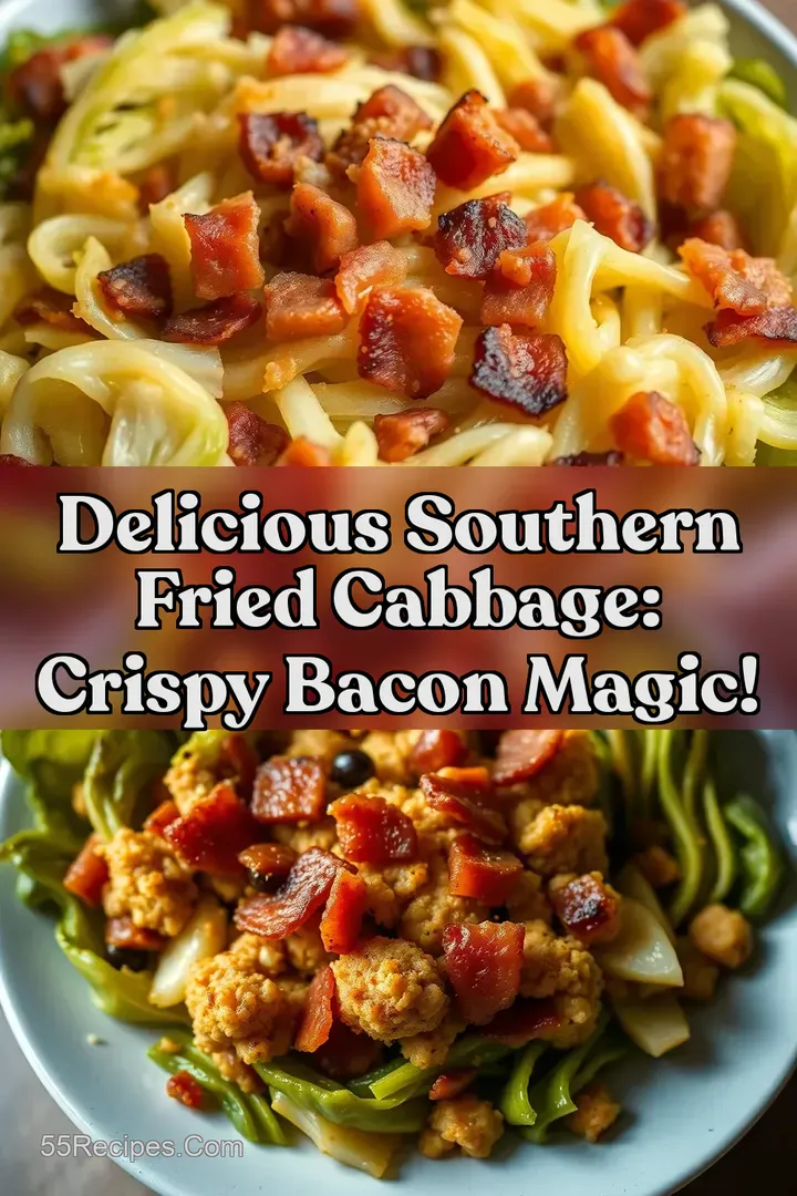 Delicious Southern Fried Cabbage: Crispy Bacon Magic! : PIN FOR LATER Delicious Southern Fried Cabbage: Crispy Bacon Magic!