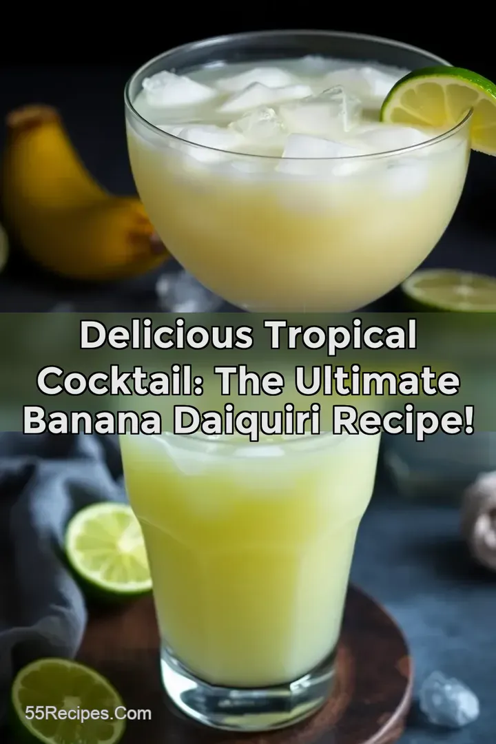 Delicious Tropical Cocktail: The Ultimate Banana Daiquiri Recipe!