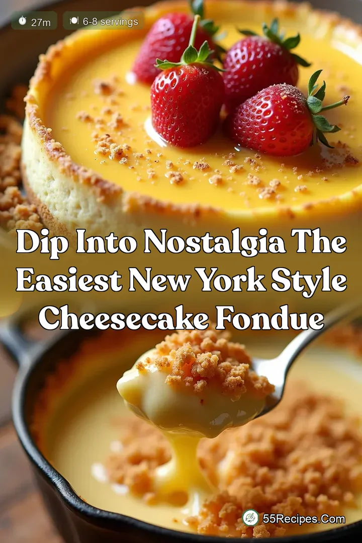 Dip Into Nostalgia The Easiest New York Style Cheesecake Fondue