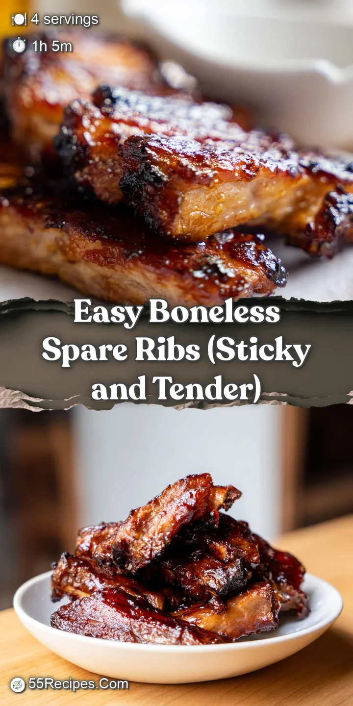 Close-up of glistening, deep brown glazed meat with a sticky, reflective sheen and tender, moist meat textures.