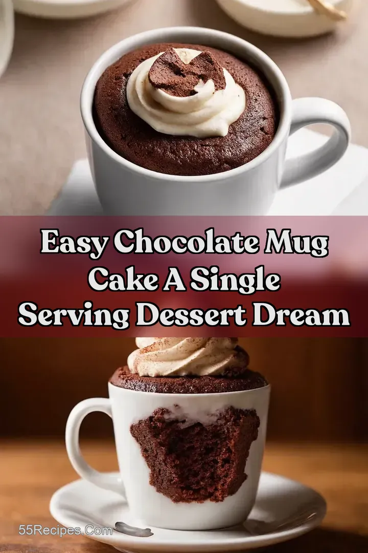 Easy Chocolate Mug Cake A Single Serving Dessert Dream
