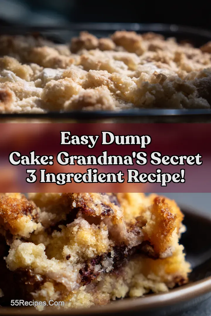 Easy Dump Cake: Grandma' s Secret 3 Ingredient Recipe! : PIN FOR LATER Easy Dump Cake: Grandma' s Secret 3 Ingredient Recipe!