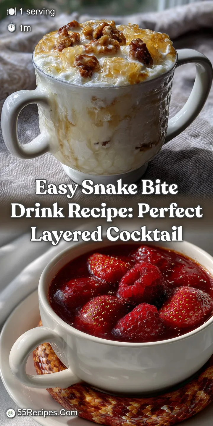 Easy Snake Bite Drink Recipe: Perfect Layered Cocktail