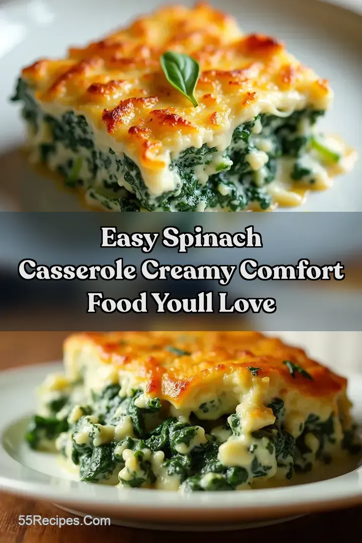 Easy Spinach Casserole Creamy Comfort Food Youll Love