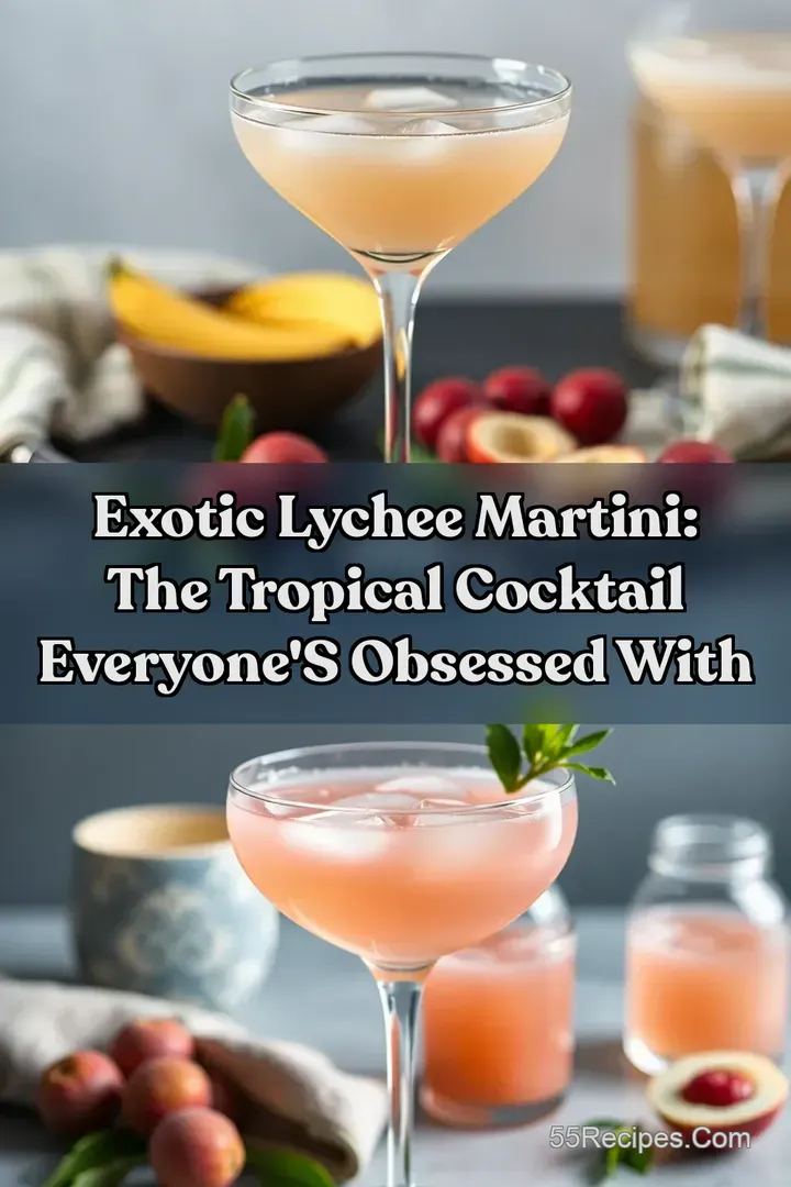Exotic Lychee Martini: The Tropical Cocktail Everyone' s Obsessed With : PIN FOR LATER Exotic Lychee Martini: The Tropical Cocktail Everyone' s Obsessed With