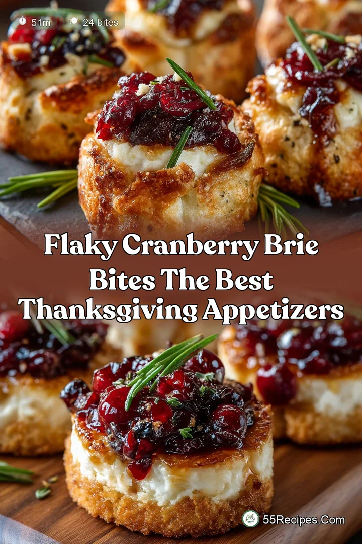 Flaky Cranberry Brie Bites The Best Thanksgiving Appetizers