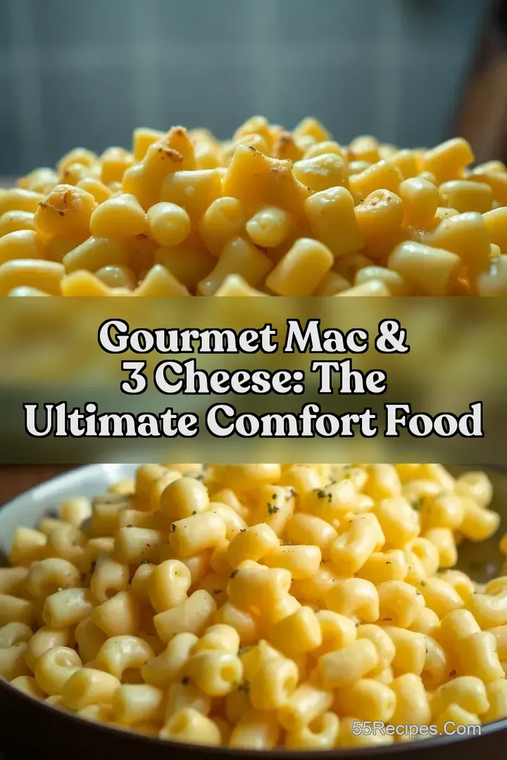 Gourmet Mac & 3 Cheese: The Ultimate Comfort Food
