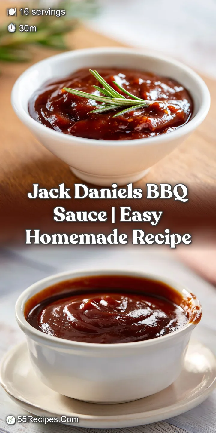 Close-up of thick, viscous BBQ sauce with visible caramelization, glistening under warm light.