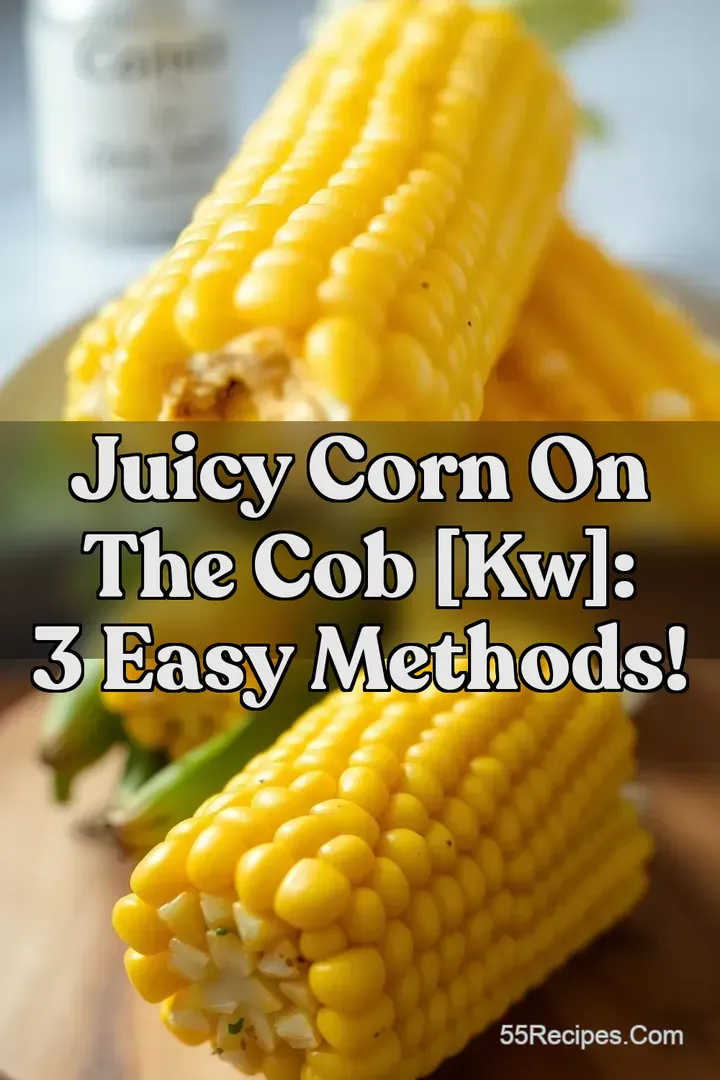 Juicy Corn on the Cob [kw]: 3 Easy Methods!