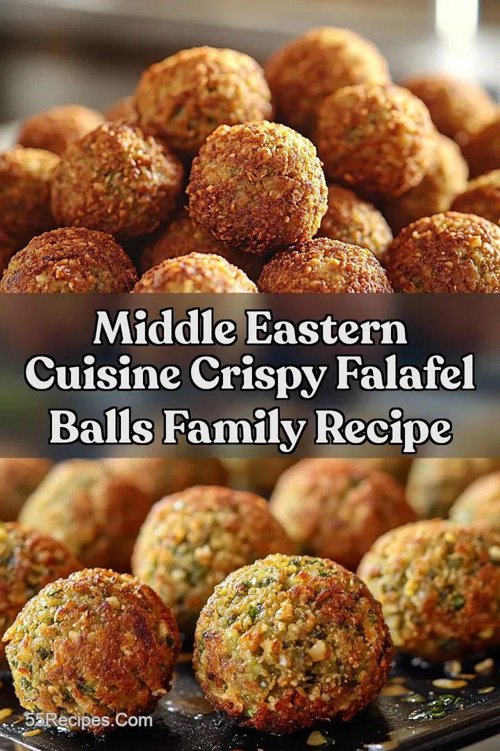 Middle Eastern Cuisine Crispy Falafel Balls Family Recipe