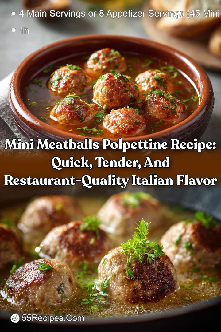 Mini Meatballs Polpettine Recipe: Quick Tender and Restaurant-Quality Italian Flavor