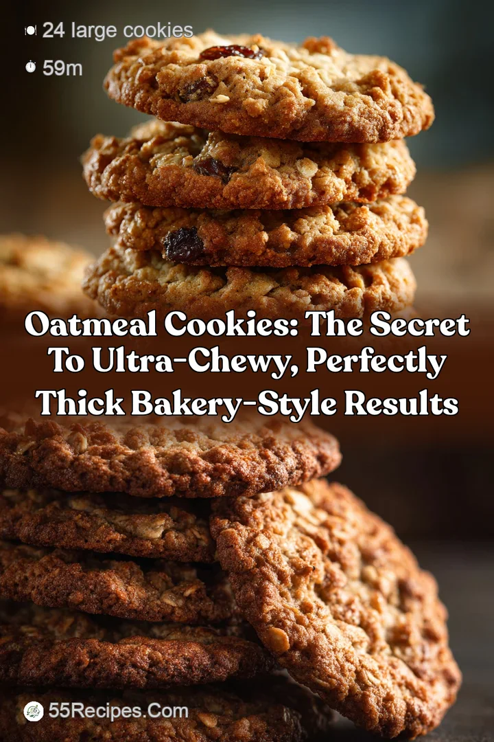 Oatmeal Cookies: The Secret to Ultra-Chewy Perfectly Thick Bakery-Style Results