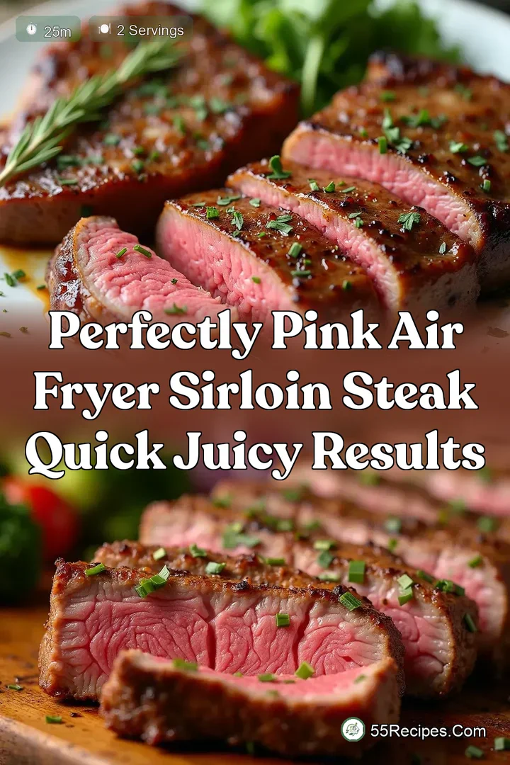 Perfectly Pink Air Fryer Sirloin Steak Quick Juicy Results