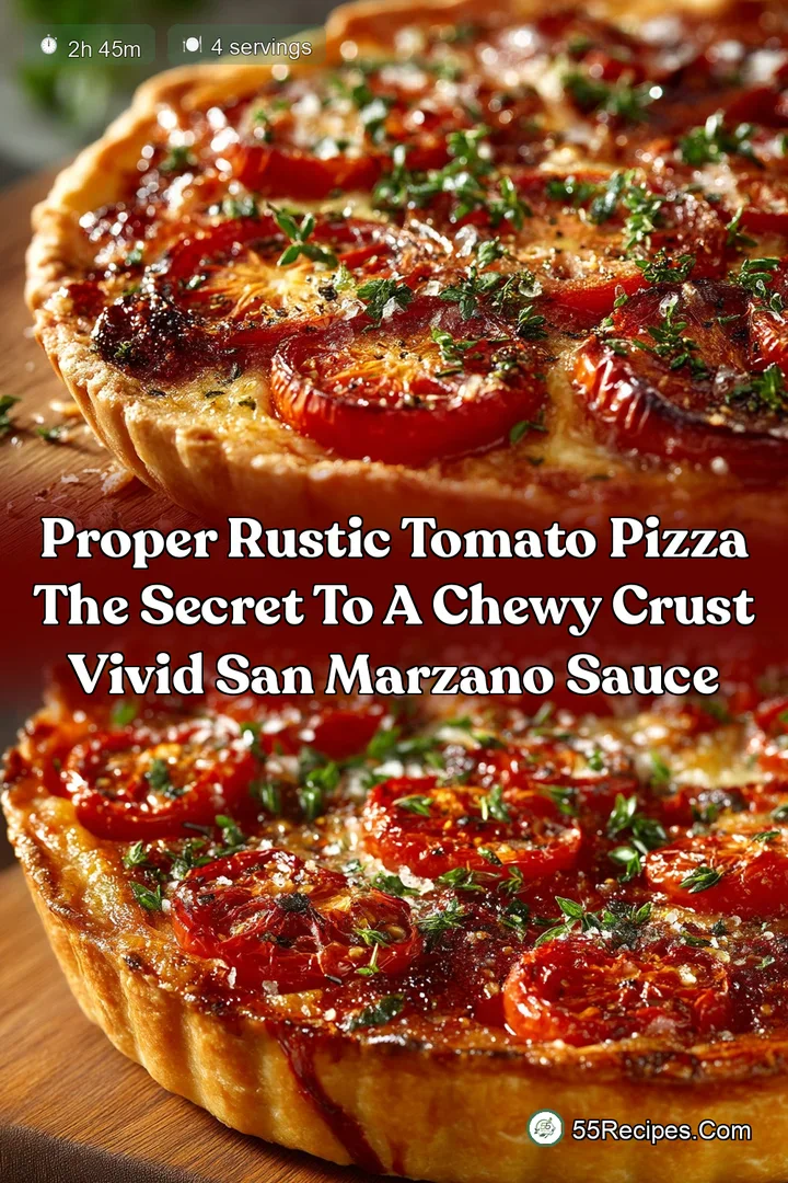 Proper Rustic Tomato Pizza The Secret to a Chewy Crust Vivid San Marzano Sauce