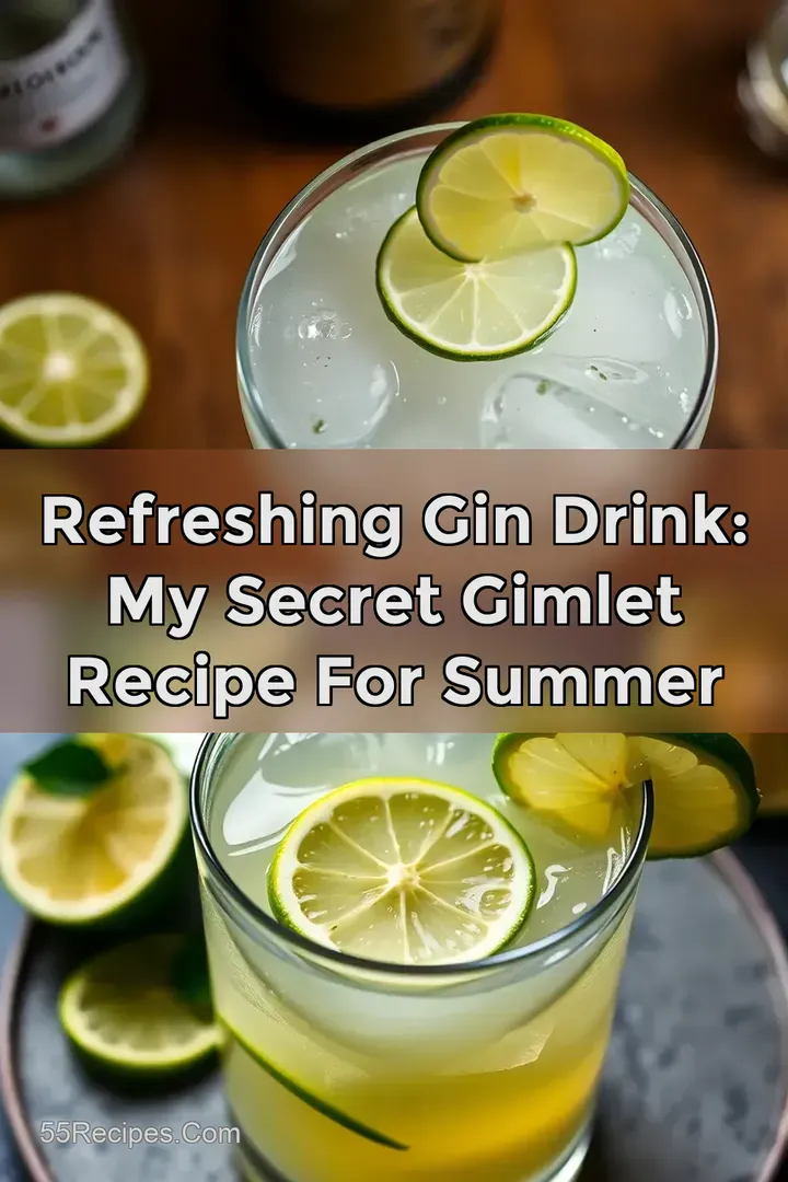 Refreshing Gin Drink: My Secret Gimlet Recipe for Summer
