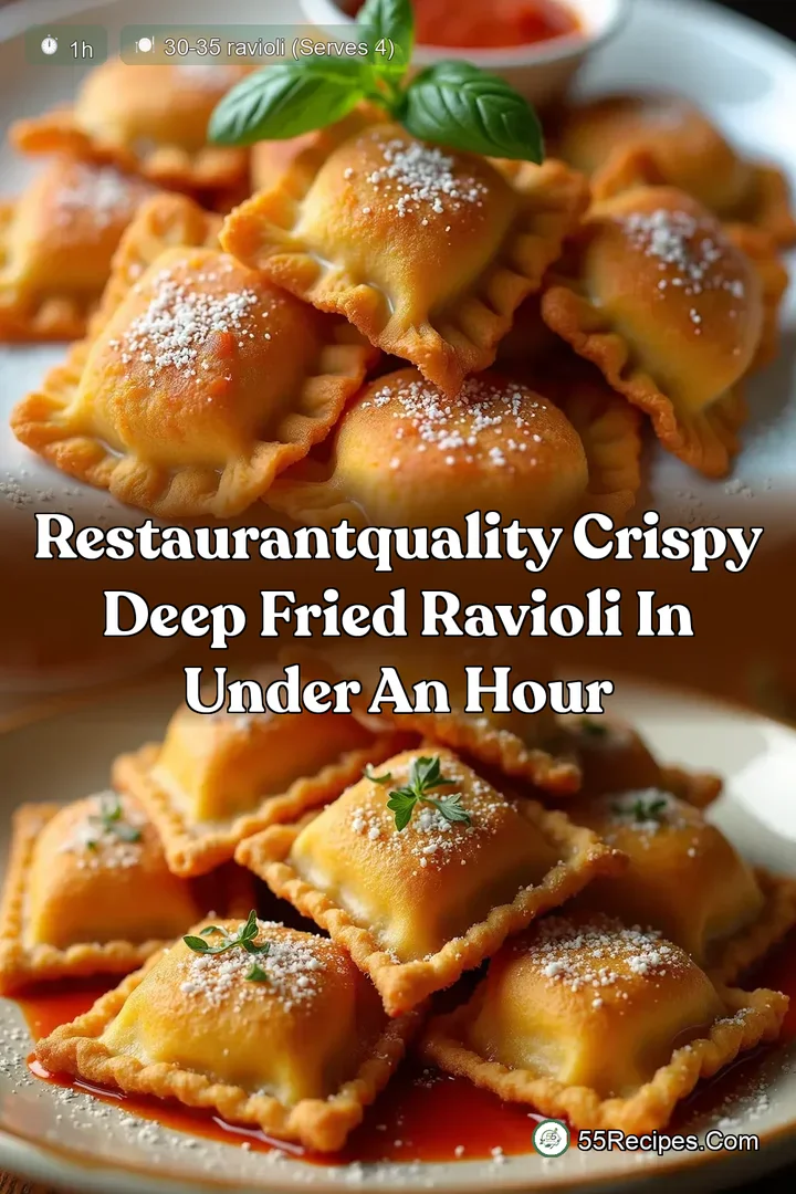 RestaurantQuality Crispy Deep Fried Ravioli in Under an Hour