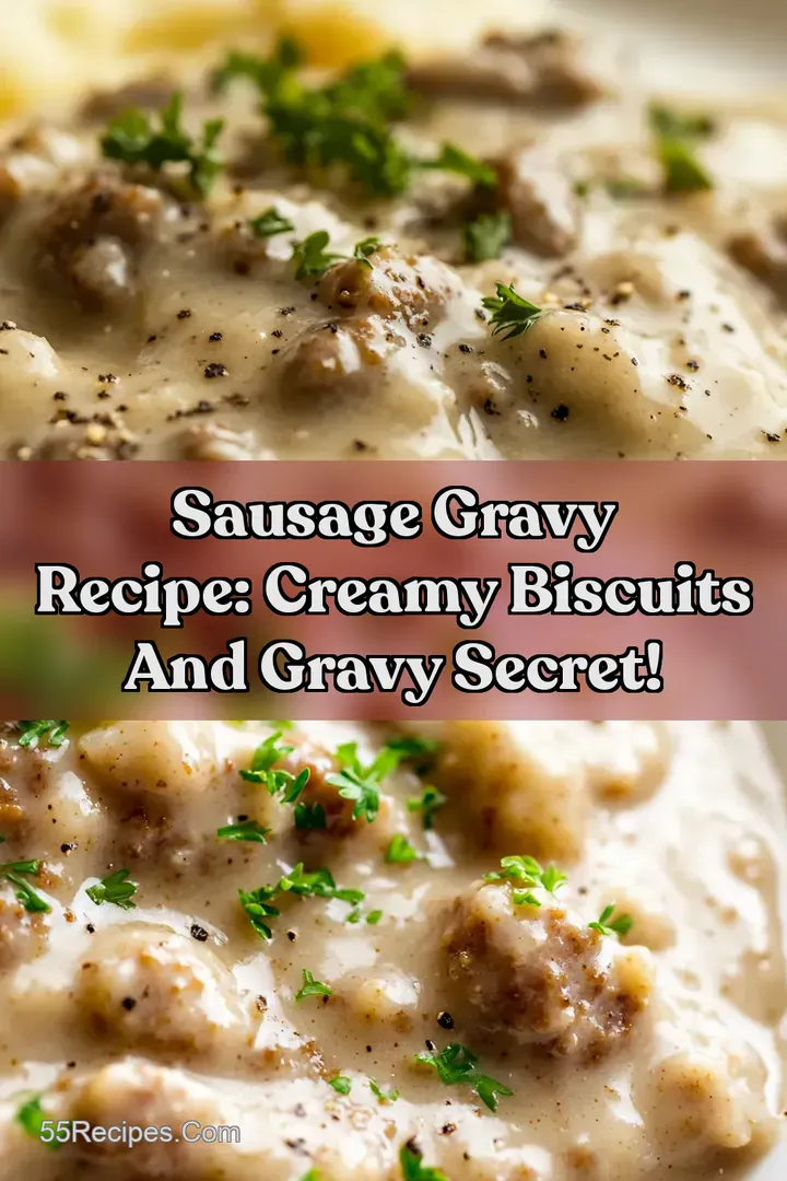 Sausage Gravy Recipe: Creamy Biscuits and Gravy Secret!