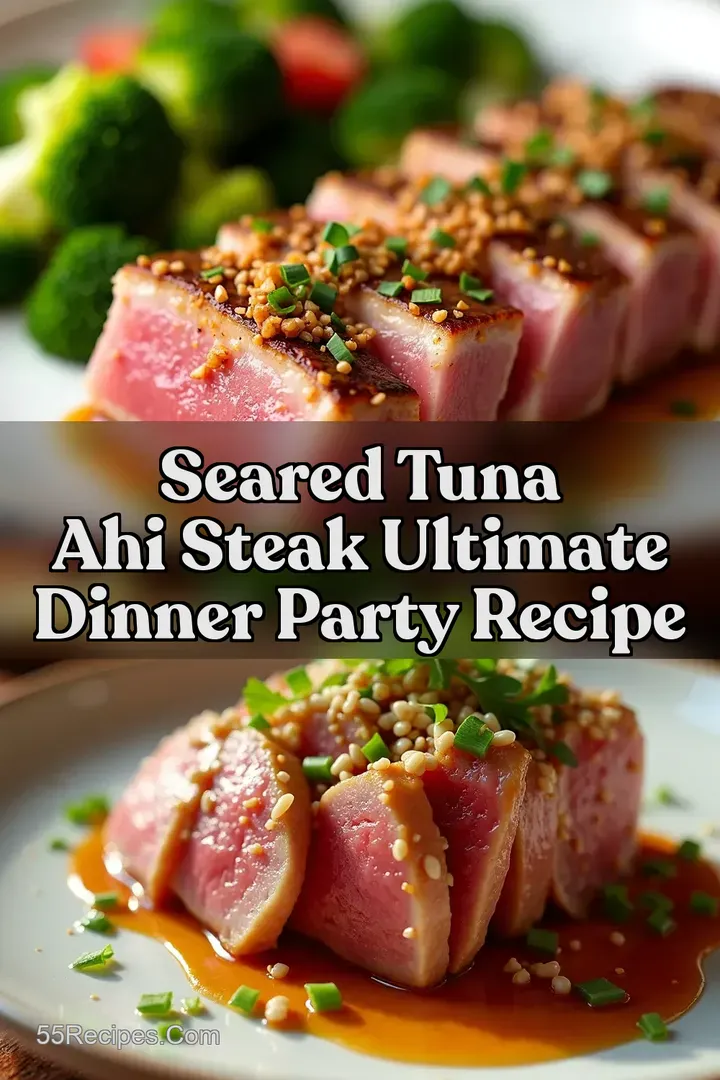 Seared Tuna Ahi Steak Ultimate Dinner Party Recipe