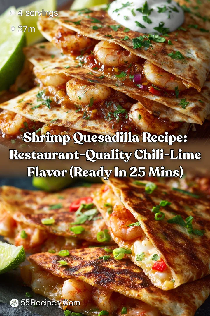 Shrimp Quesadilla Recipe: Restaurant-Quality Chili-Lime Flavor (Ready in 25 Mins)