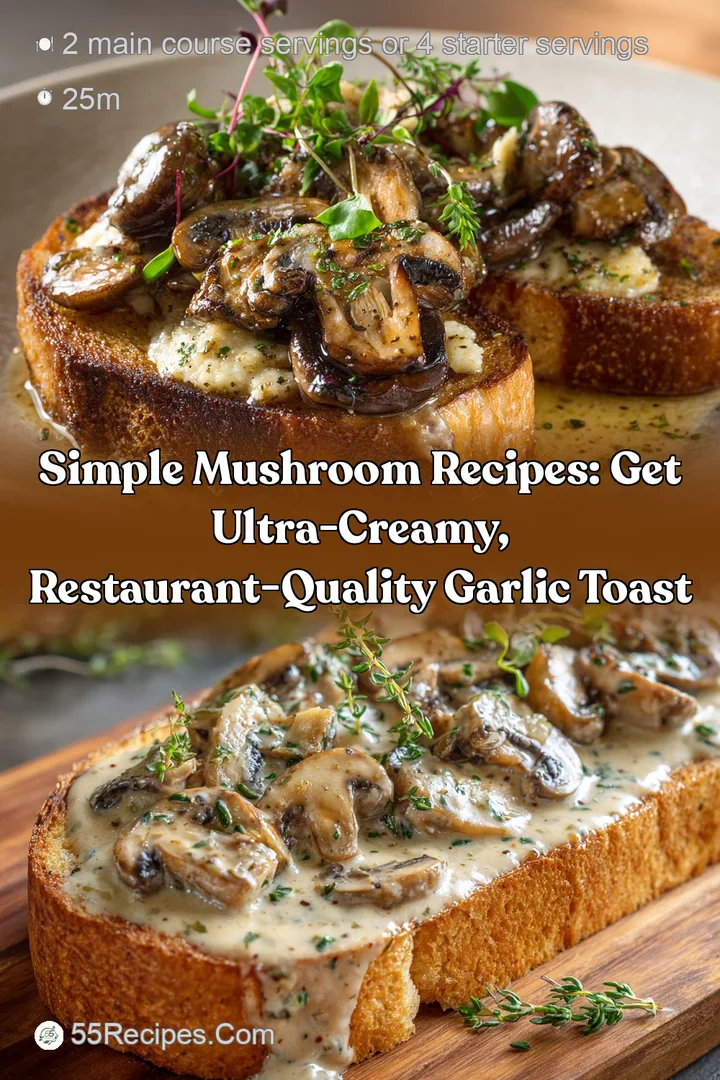 Simple Mushroom Recipes: Get Ultra-Creamy Restaurant-Quality Garlic Toast