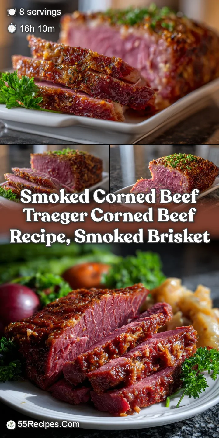 Smoked Corned Beef Traeger Corned Beef Recipe Smoked Brisket