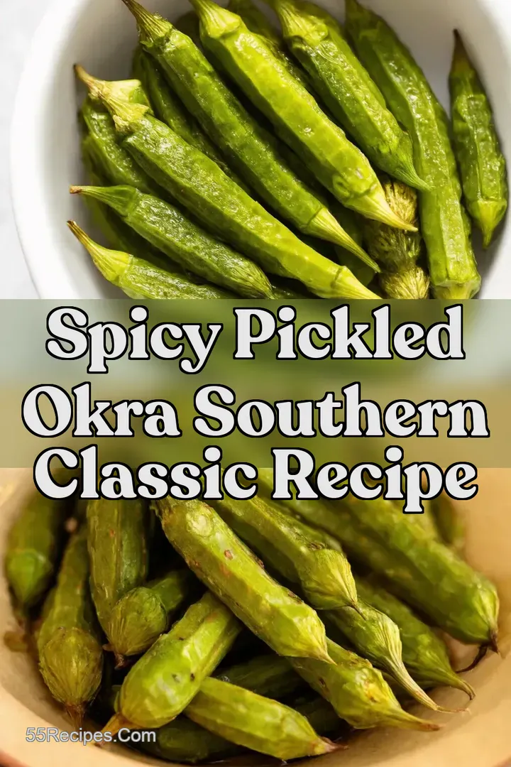 Spicy Pickled Okra Southern Classic Recipe : PIN FOR LATER Spicy Pickled Okra Southern Classic Recipe