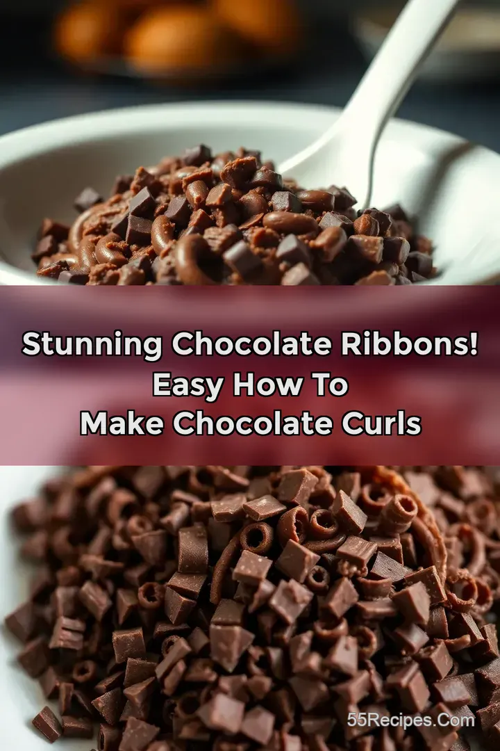 Stunning Chocolate Ribbons! Easy How To Make Chocolate Curls