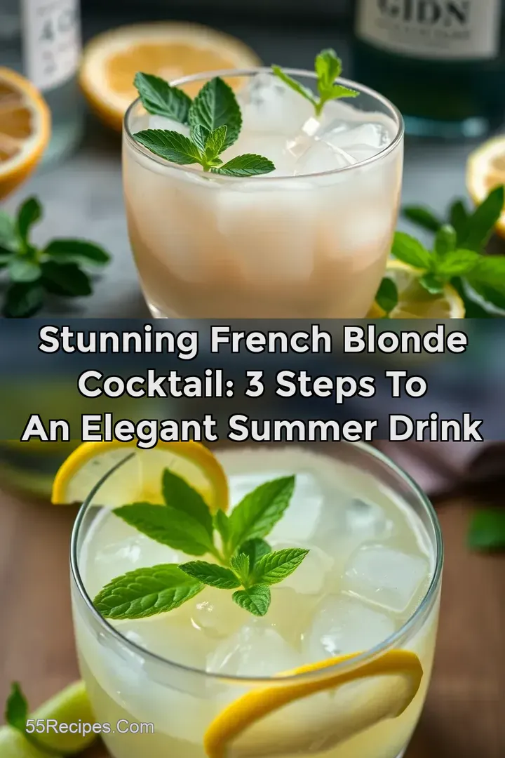 Stunning French Blonde Cocktail: 3 Steps to an Elegant Summer Drink