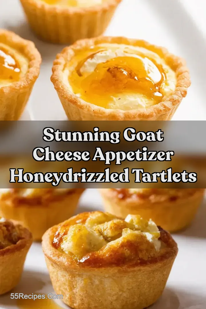 Stunning Goat Cheese Appetizer HoneyDrizzled Tartlets