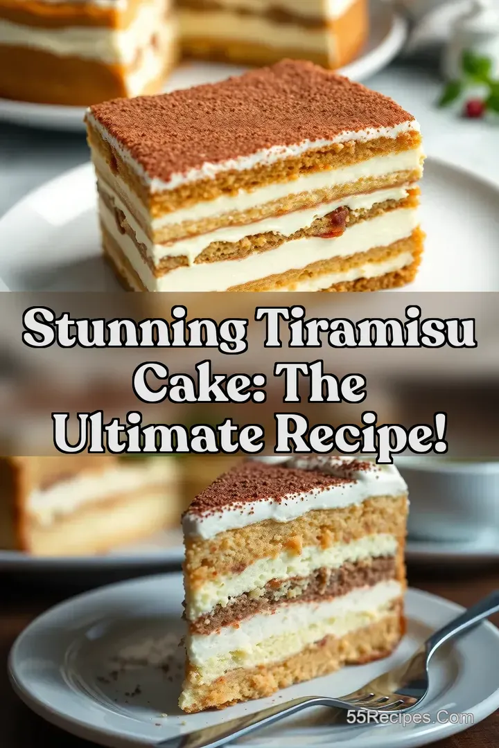 Stunning Tiramisu Cake: The Ultimate Recipe!