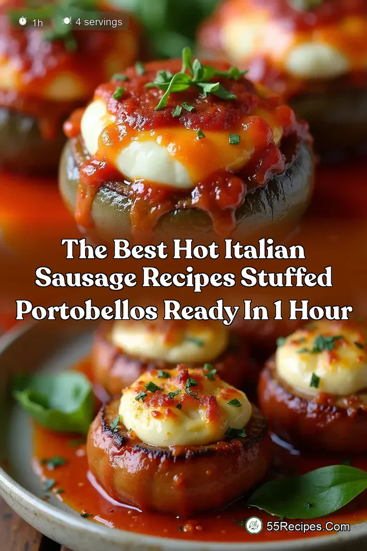 The Best Hot Italian Sausage Recipes Stuffed Portobellos Ready in 1 Hour
