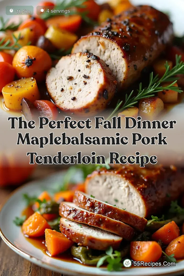 The Perfect Fall Dinner MapleBalsamic Pork Tenderloin Recipe