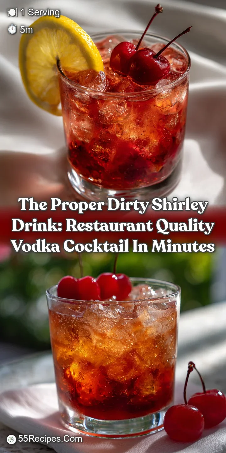 The Proper Dirty Shirley Drink: Restaurant Quality Vodka Cocktail in Minutes