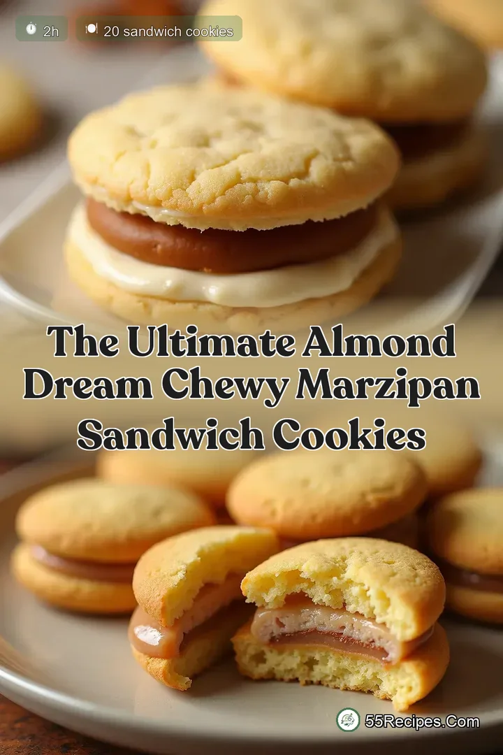The Ultimate Almond Dream Chewy Marzipan Sandwich Cookies