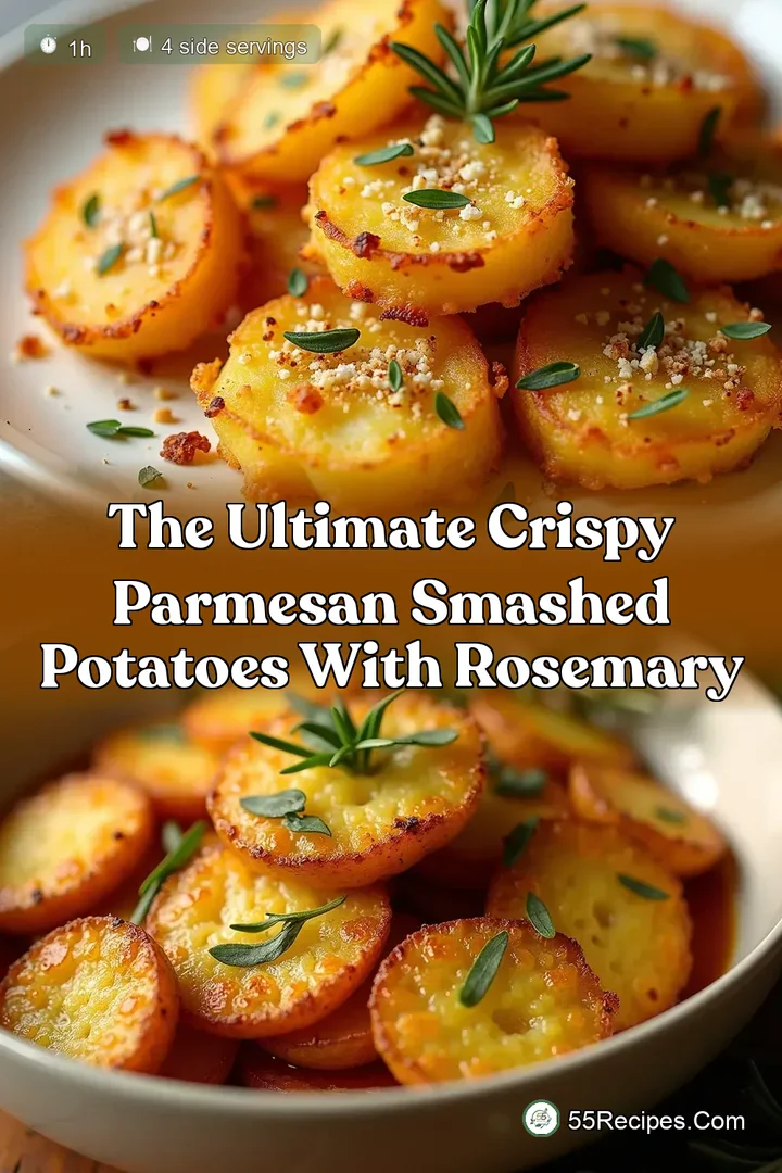 The Ultimate Crispy Parmesan Smashed Potatoes with Rosemary
