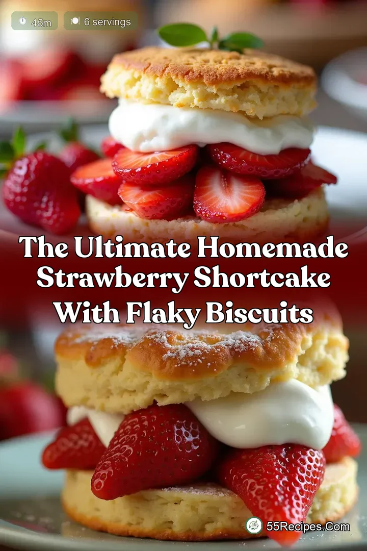 The Ultimate Homemade Strawberry Shortcake with Flaky Biscuits