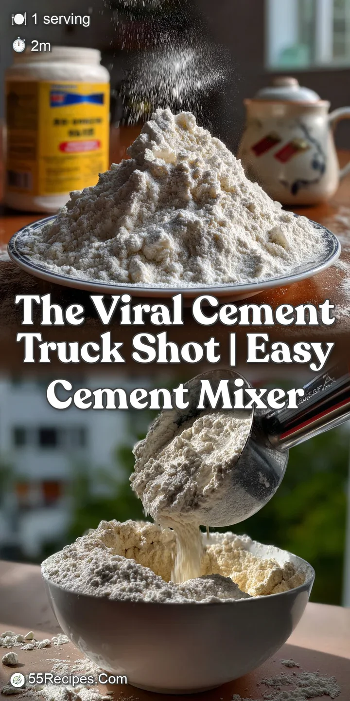 Close-up of the textured, layered shot, showcasing the creamy white drink, with a dusting of dark powder and a rich, invit...