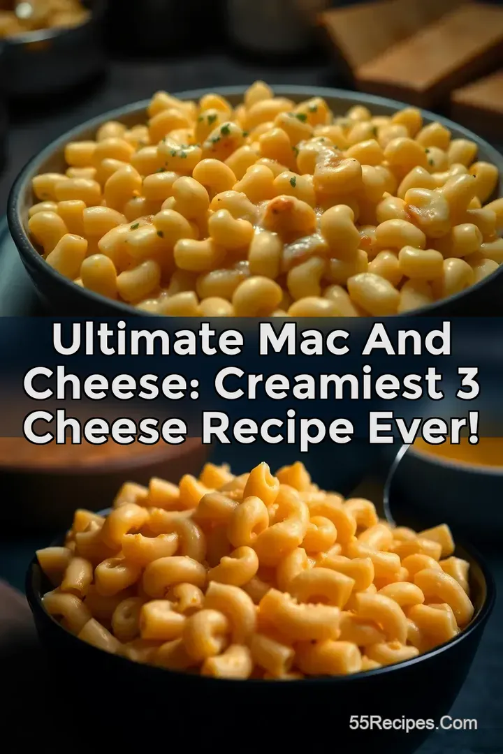Ultimate Mac and Cheese: Creamiest 3 Cheese Recipe Ever!