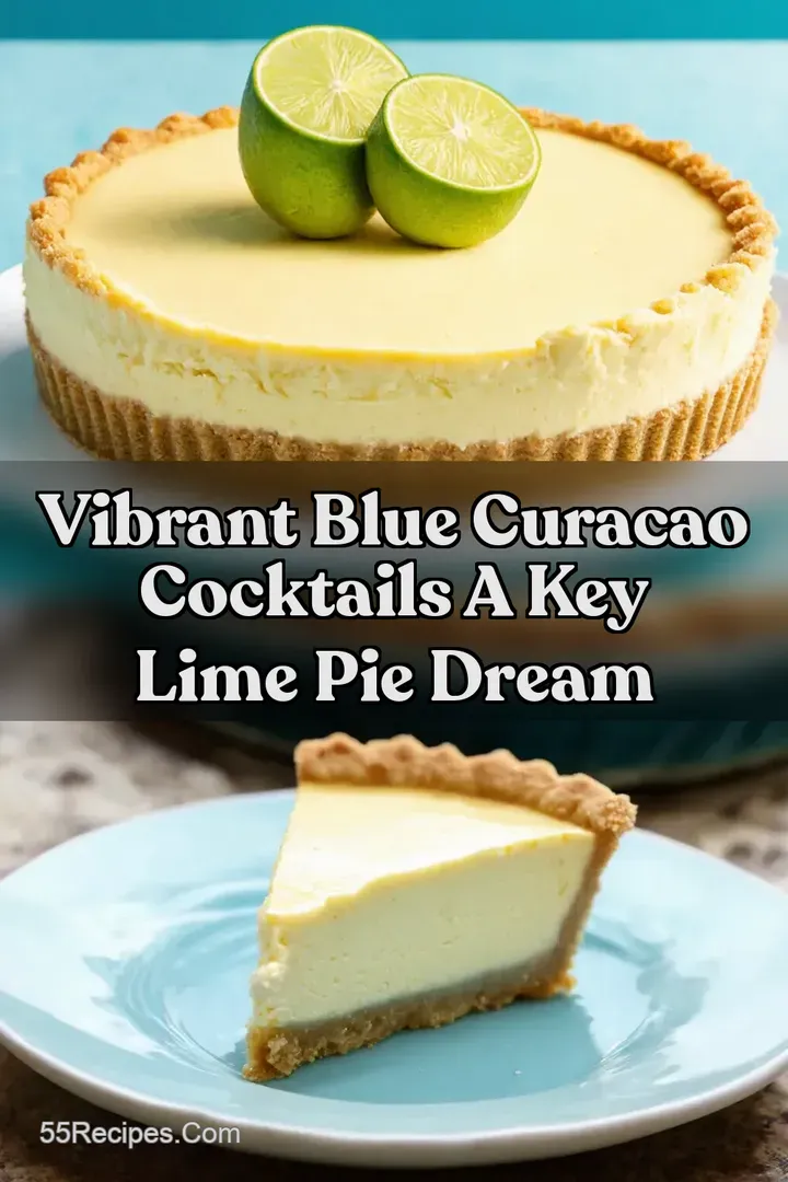 Vibrant Blue Curacao Cocktails A Key Lime Pie Dream