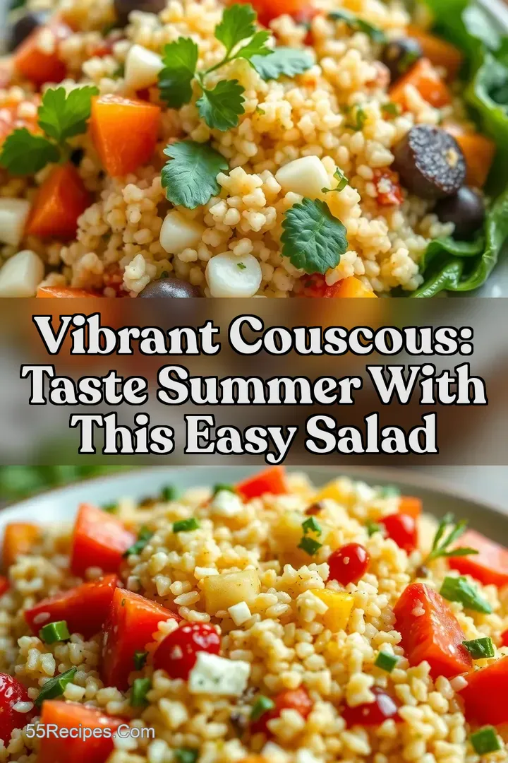 Vibrant Couscous: Taste Summer With This Easy Salad : PIN FOR LATER Vibrant Couscous: Taste Summer With This Easy Salad