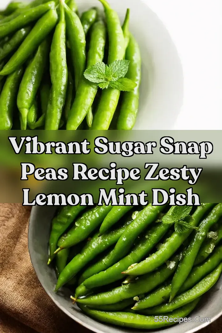 Vibrant sugar snap peas recipe Zesty Lemon Mint Dish