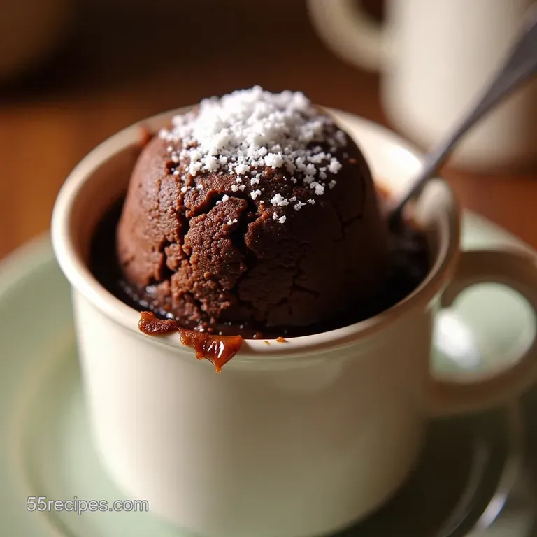 The 5Minute Fluffy Fudge Mug Cake Your Microwave Miracle presentation