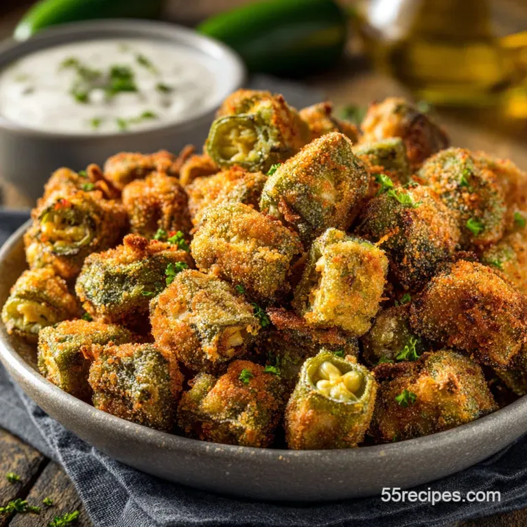 Air Fryer Fried Okra: Crispy Southern Comfort No Deep Fryer Needed presentation