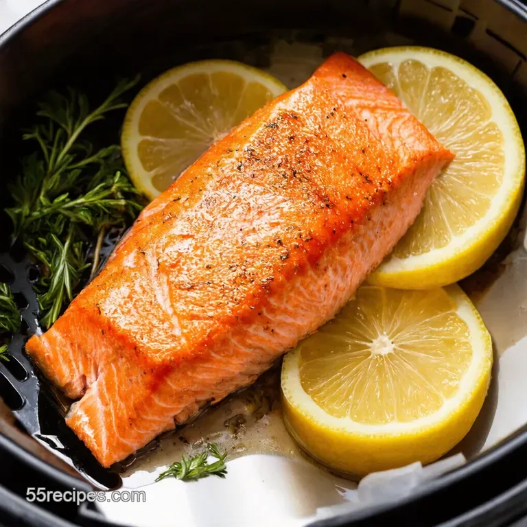 Air Fryer Lemon Herb Salmon Restaurant Quality Weeknight Easy