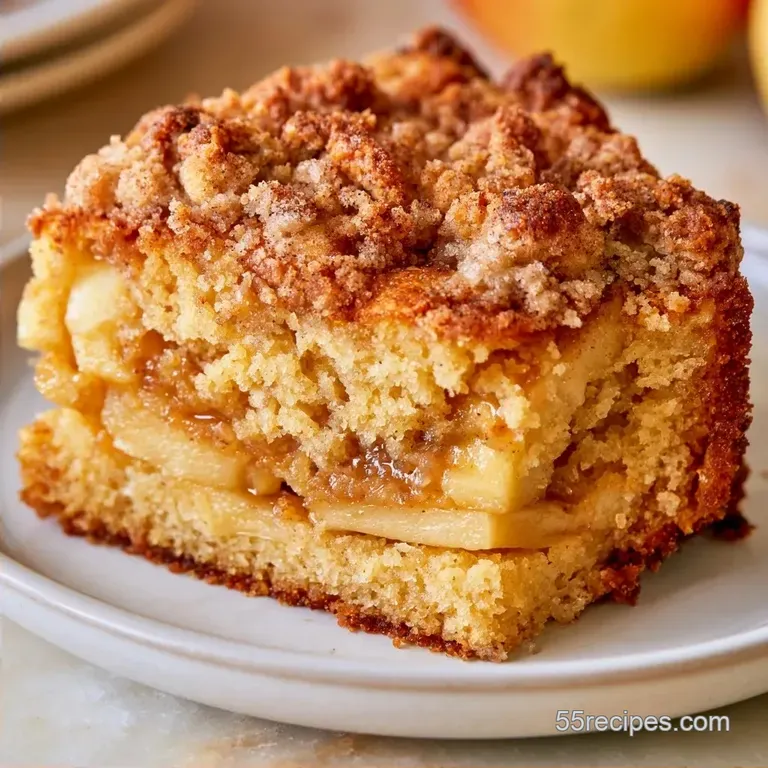Apple Cinnamon Coffee Cake with Crisp Streusel