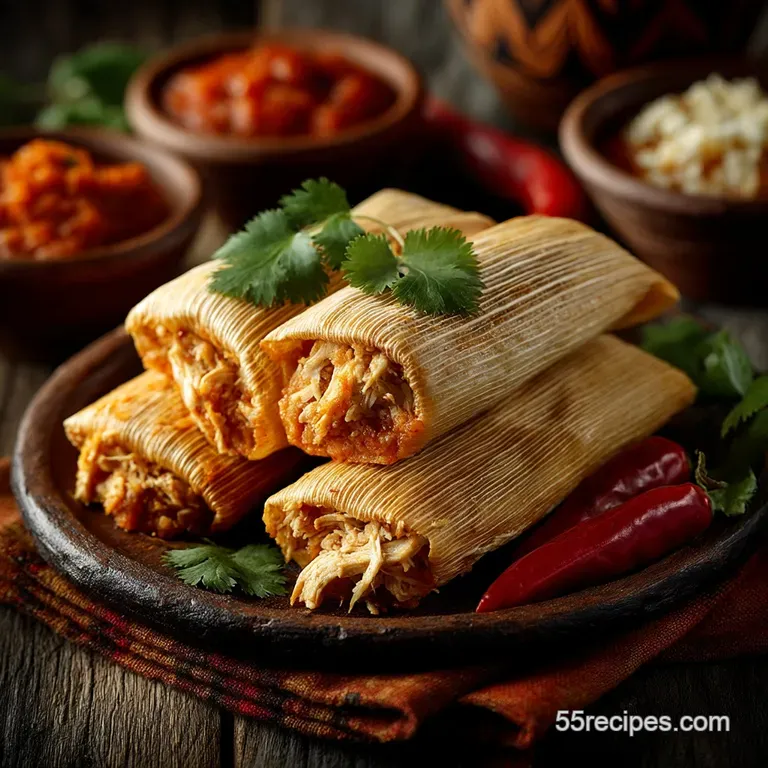 The Ultimate Red Chile Chicken Tamales Pillowy Perfection presentation