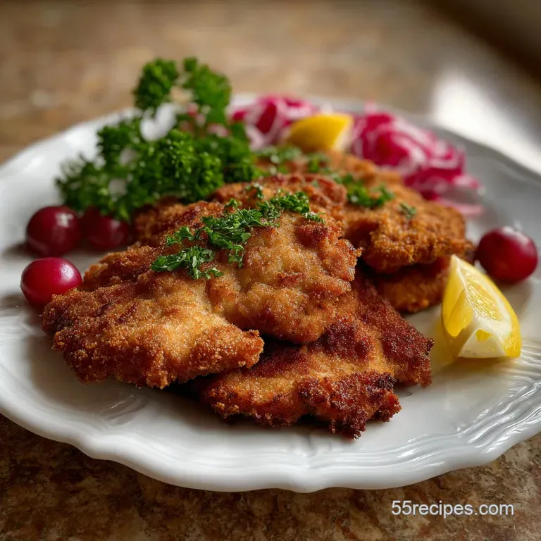 Authentic Wiener Schnitzel Recipe Traditional Wien: Crispy Gold presentation