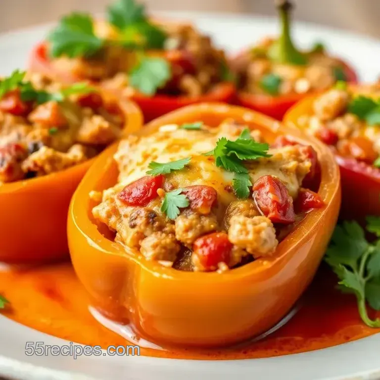 Bake Chicken Stuffed Peppers